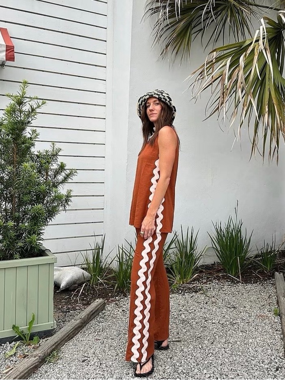 NWT Mister Zimi Wide Leg Pants in Copper Ric Rac size 10 reg $179